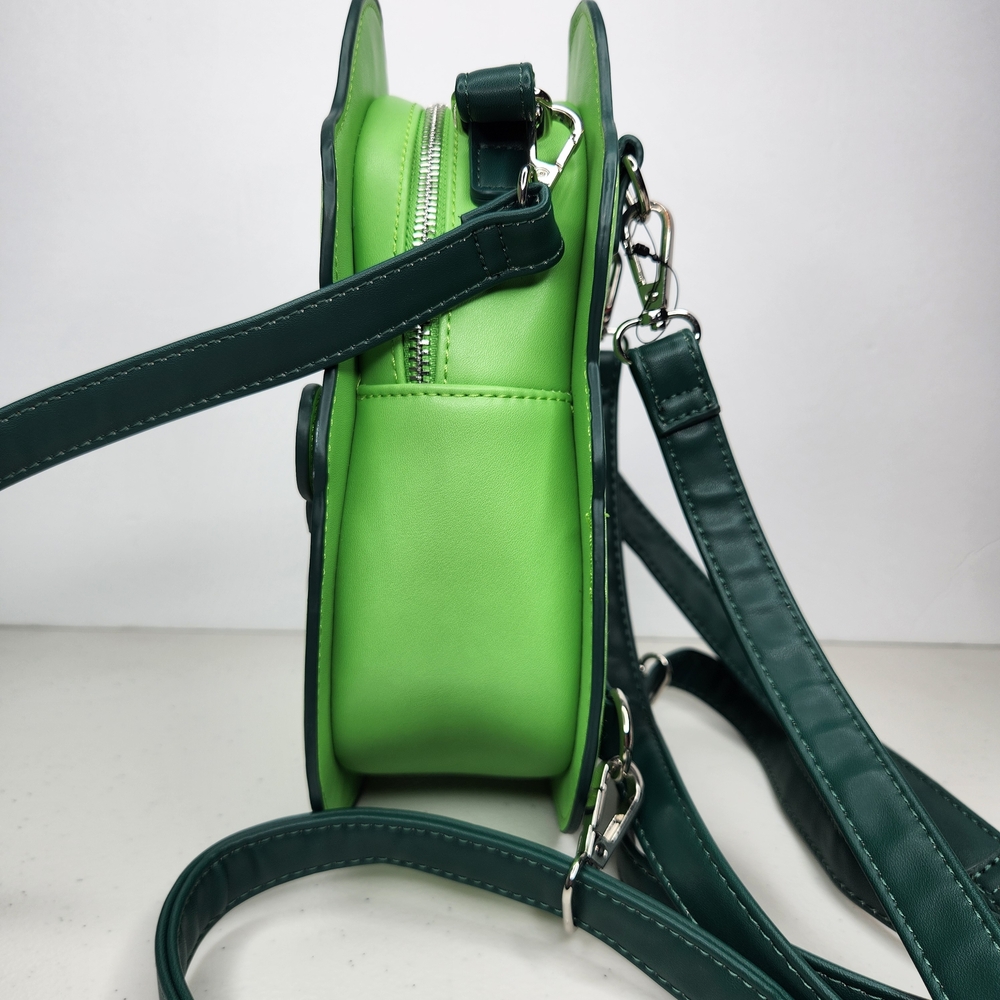Loungefly Ghostbusters Slimer Green Convertible Backpack Crossbody Bag - Picture 6 of 11